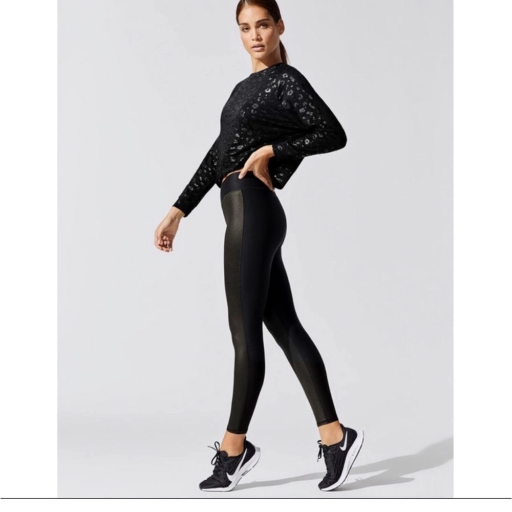 NWT- Terez Liquid Faux Leather Leggings